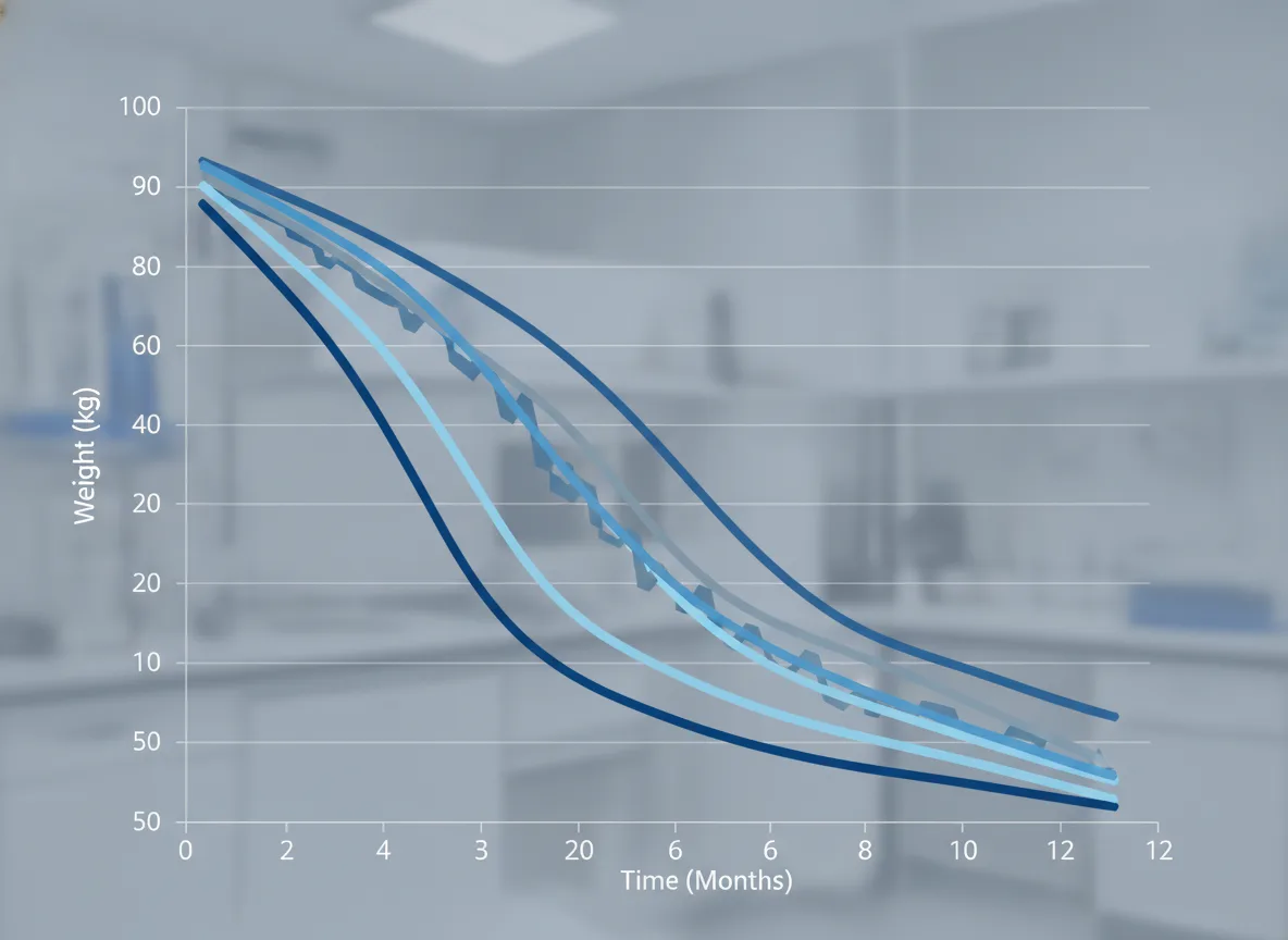 Weight reduction trajectories across STEP trials